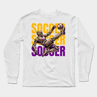 Robot Soccer Player Long Sleeve T-Shirt